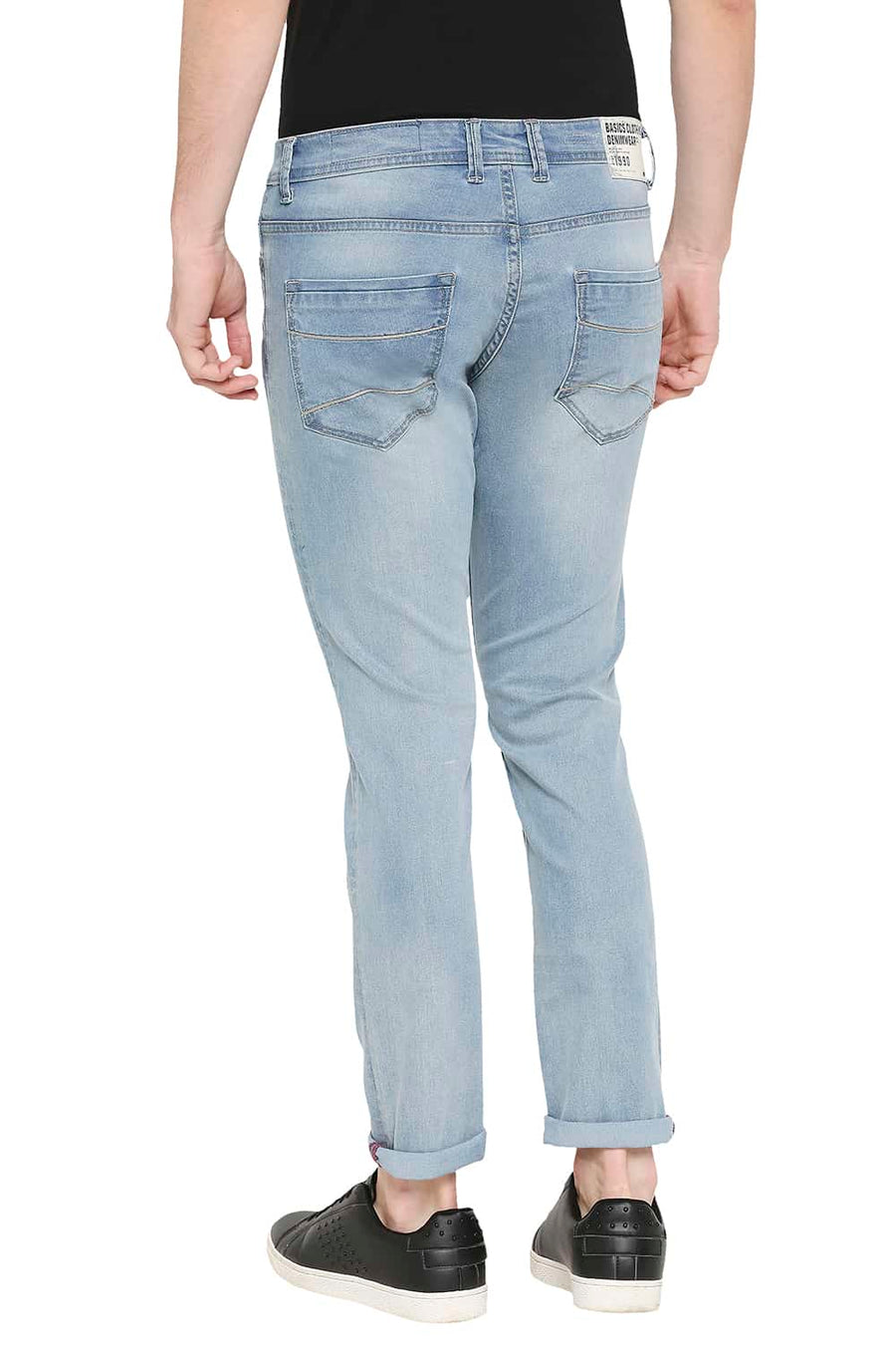 BASICS BLADE FIT BLUE FOG STRETCH JEANS