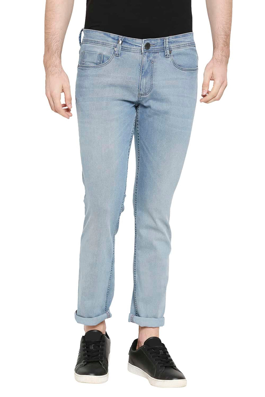 BASICS BLADE FIT BLUE FOG STRETCH JEANS