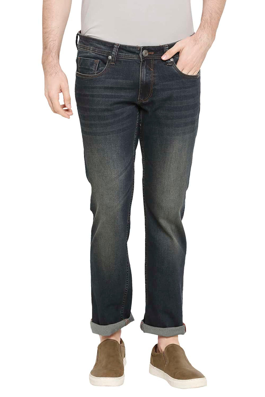 BASICS BLADE FIT MOONLESS NIGHT STRETCH JEANS