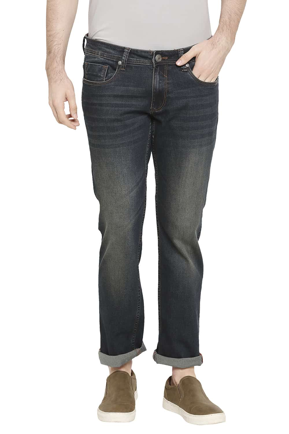 BASICS BLADE FIT STRETCH JEANS