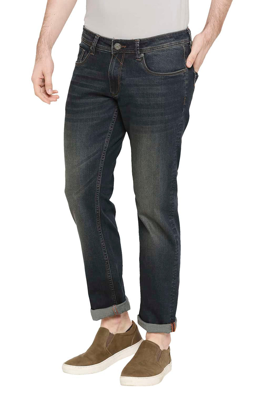 BASICS BLADE FIT MOONLESS NIGHT STRETCH JEANS