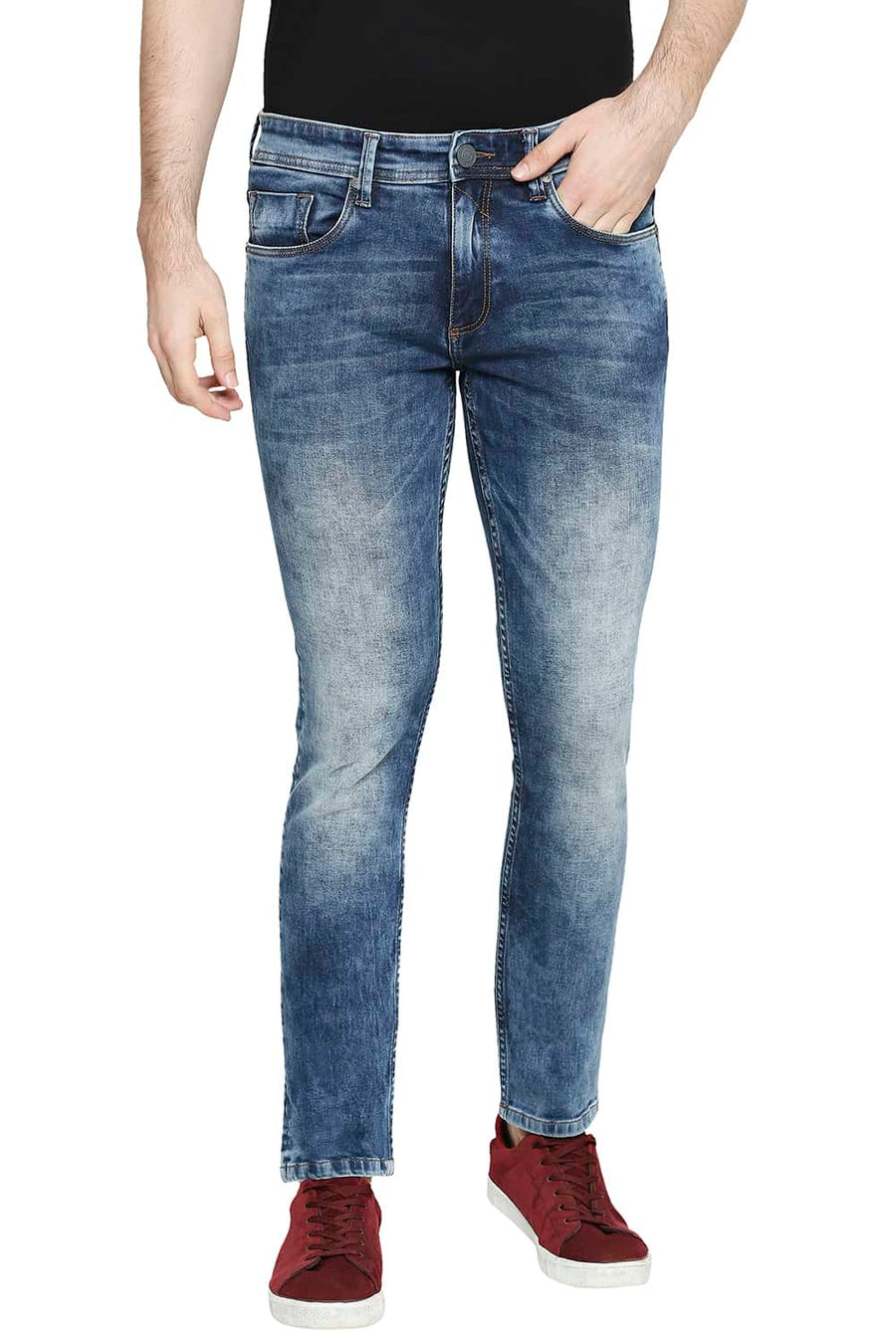 BASICS BLADE FIT MOONLIGHT BLUE STRETCH JEANS