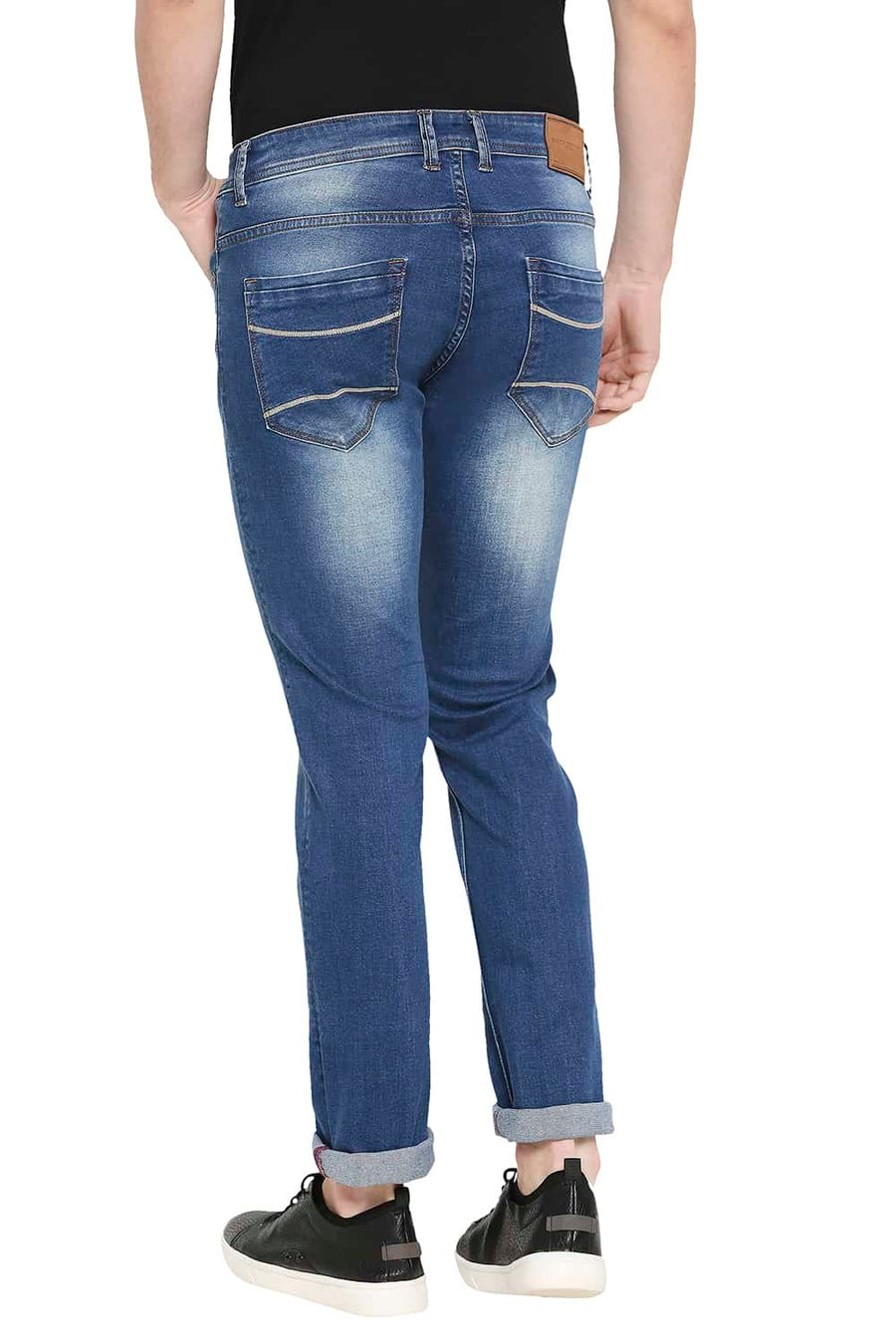 BASICS TORQUE FIT ESTATE BLUE STRETCH JEANS