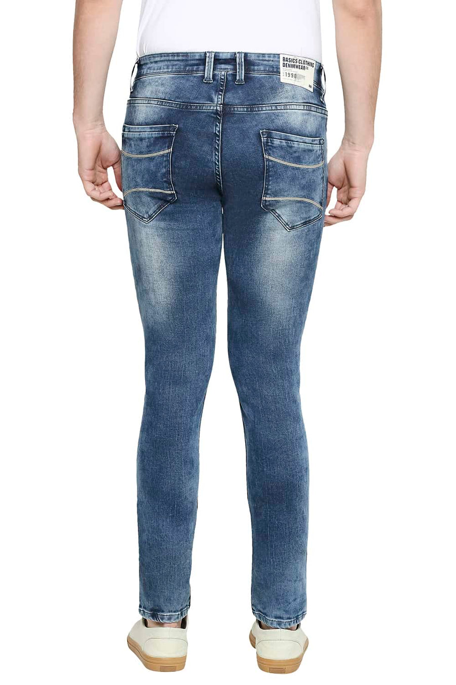 BASICS BLADE FIT MOONLIGHT BLUE STRETCH JEANS
