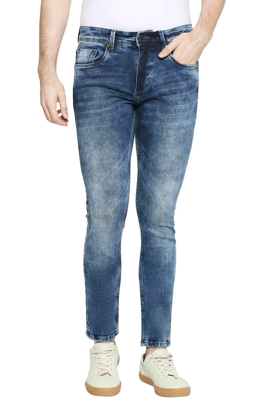 BASICS BLADE FIT MOONLIGHT BLUE STRETCH JEANS