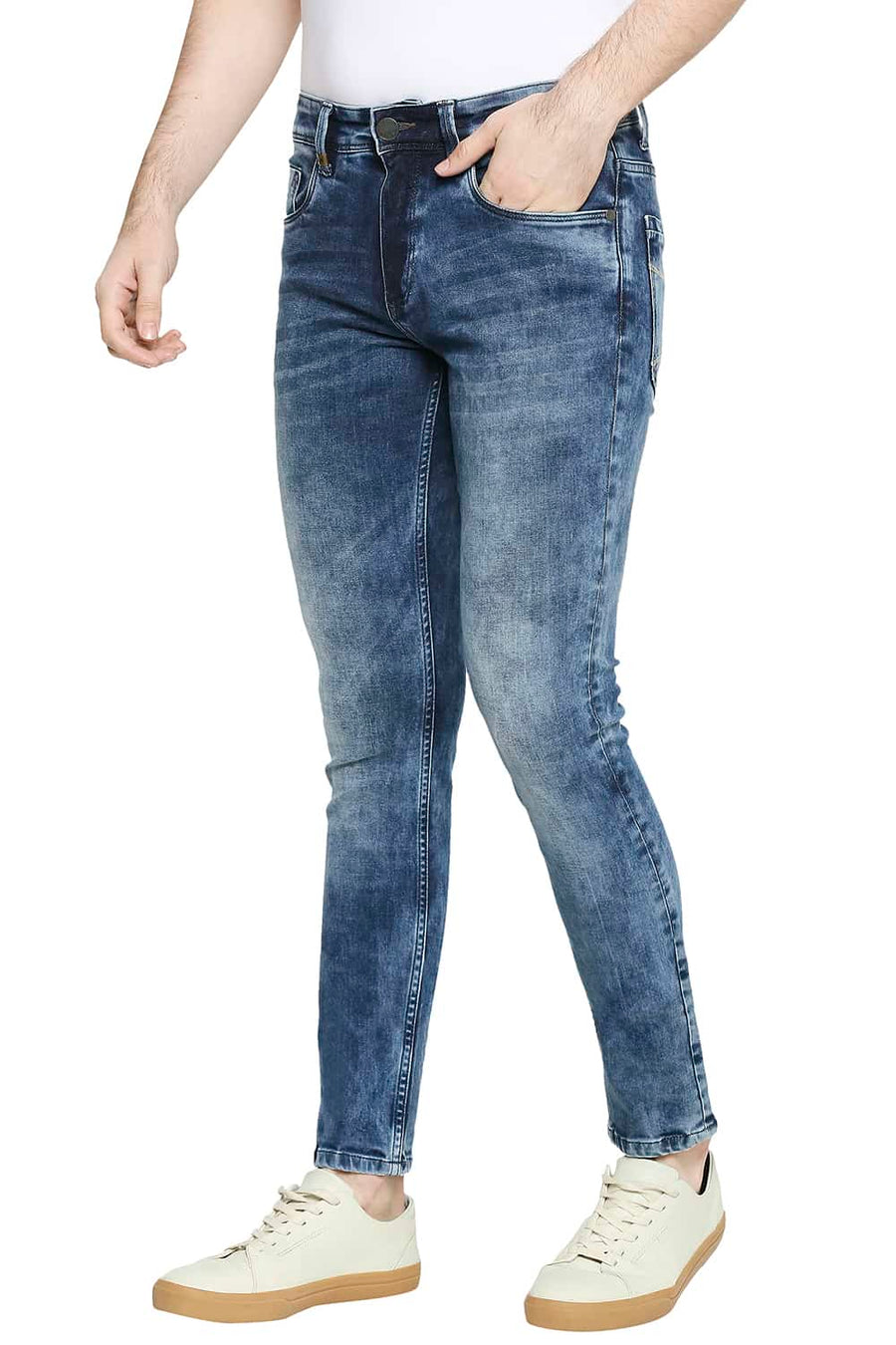 BASICS BLADE FIT MOONLIGHT BLUE STRETCH JEANS