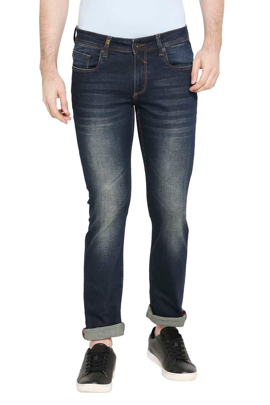 BASICS TORQUE FIT MOOD INDIGO STRETCH JEANS