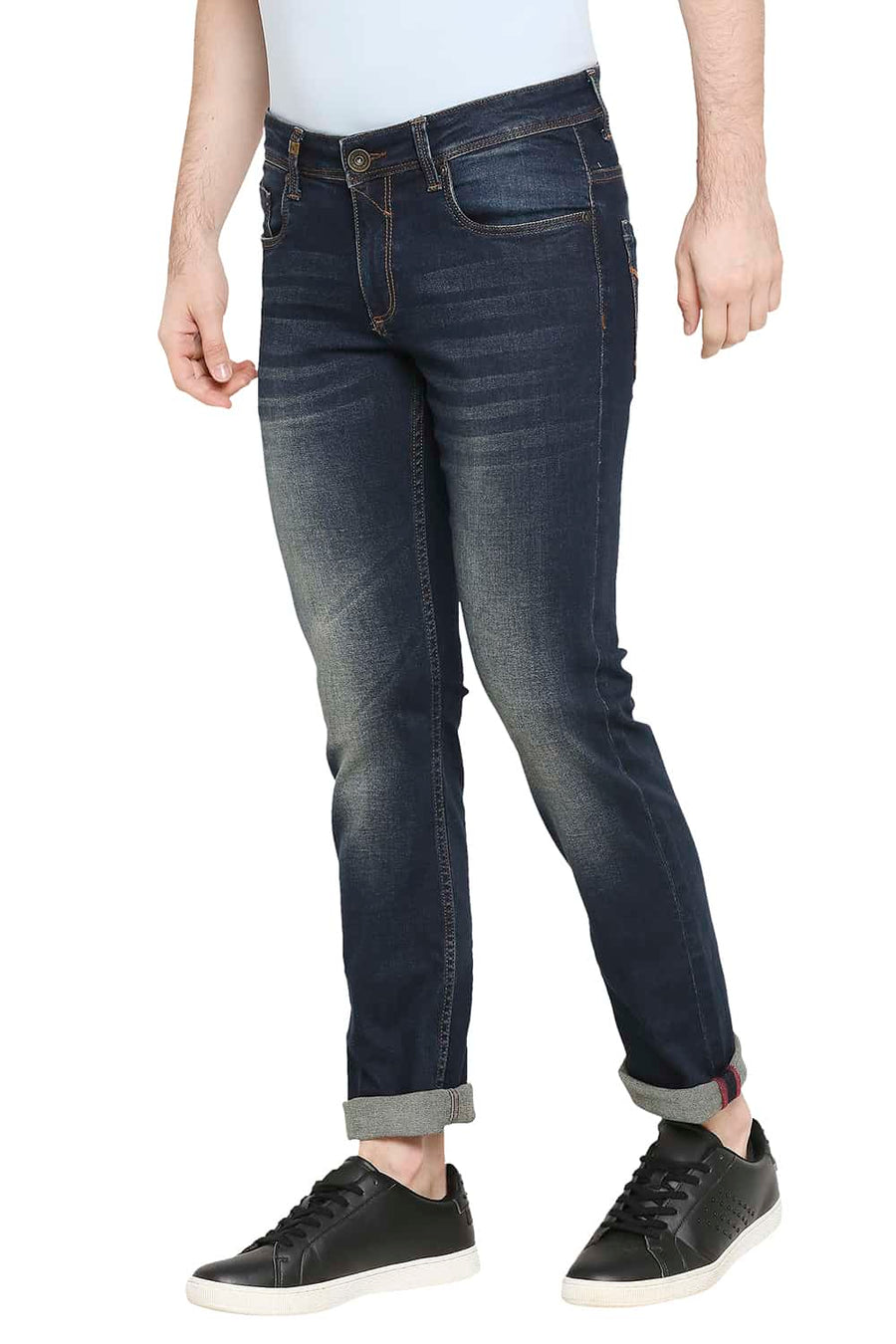 BASICS TORQUE FIT MOOD INDIGO STRETCH JEANS
