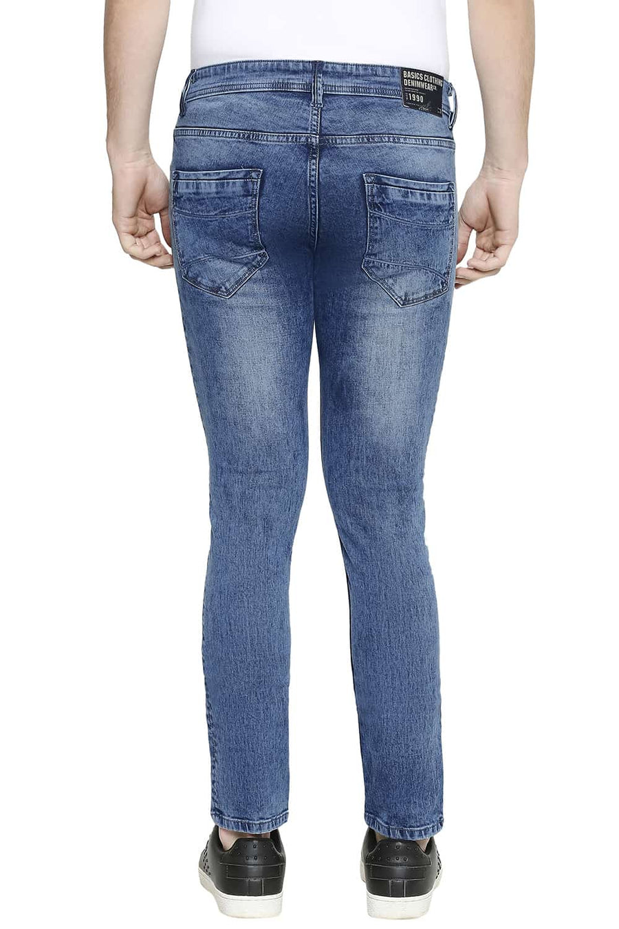 BASICS BLADE FIT CORONET BLUE STRETCH JEANS