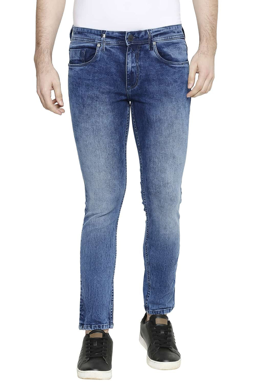 BASICS BLADE FIT CORONET BLUE STRETCH JEANS