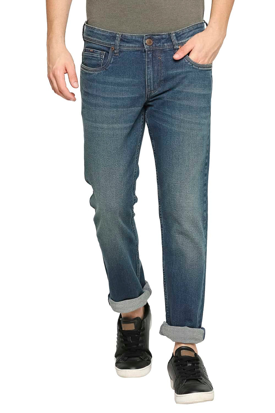 BASICS BLADE FIT DEEP DIVE STRETCH JEANS