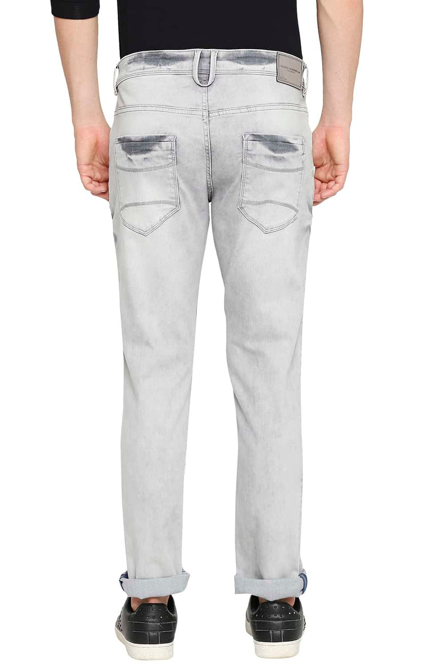 BASICS BLADE FIT OYSTER MUSHROOM STRETCH JEANS
