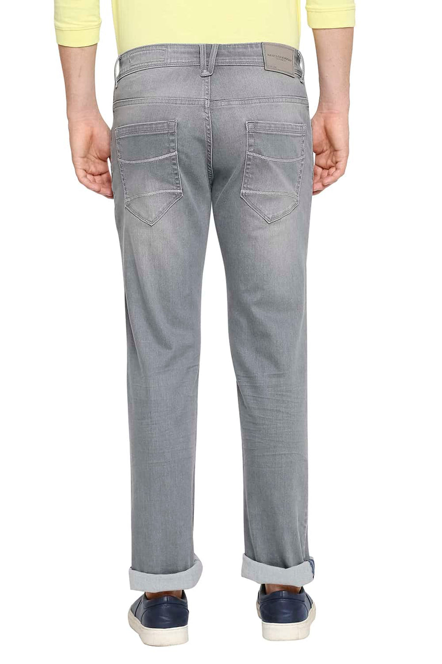 BASICS TORQUE FIT STEEL GRAY STRETCH JEANS