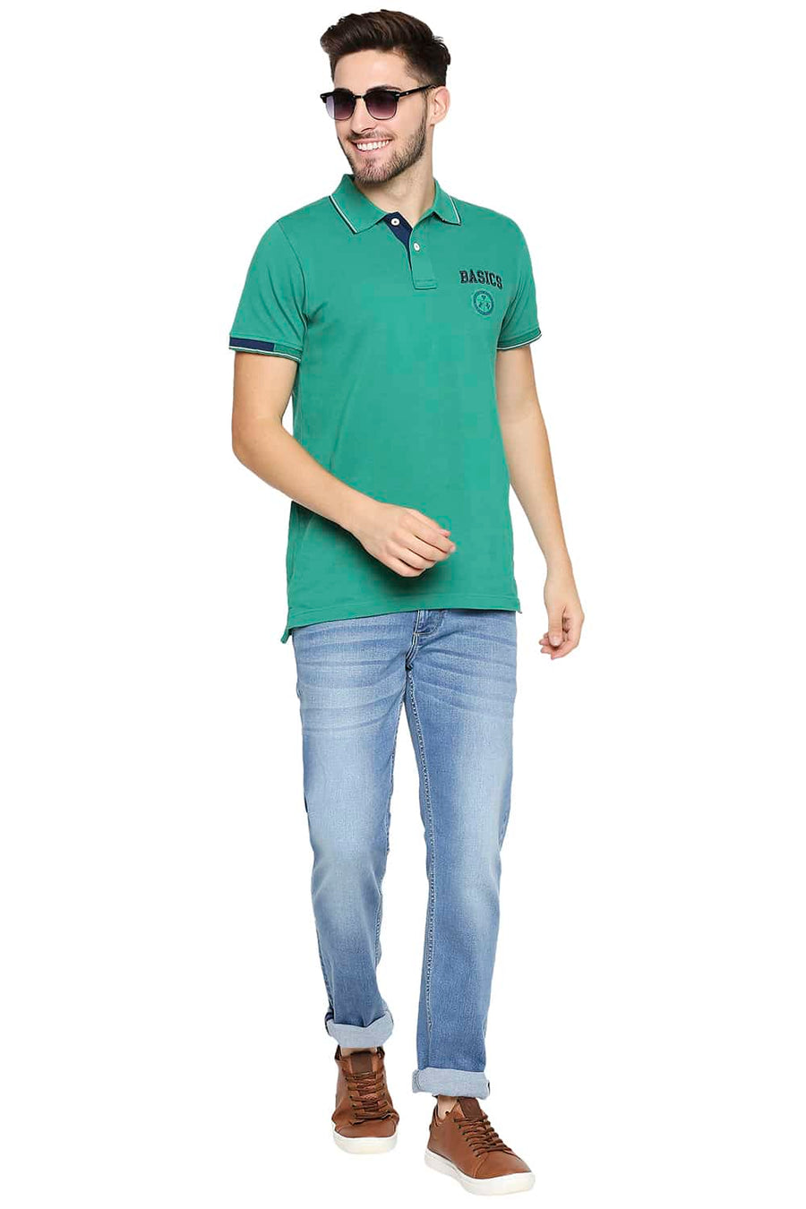 BASICS TORQUE FIT BLUE HORIZON STRETCH JEANS