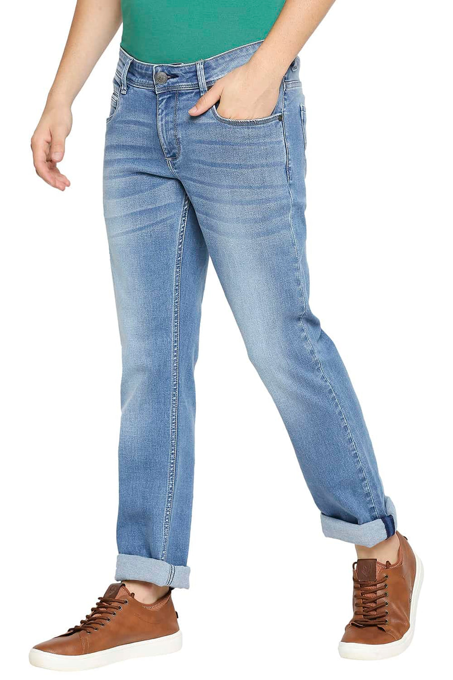 BASICS TORQUE FIT BLUE HORIZON STRETCH JEANS