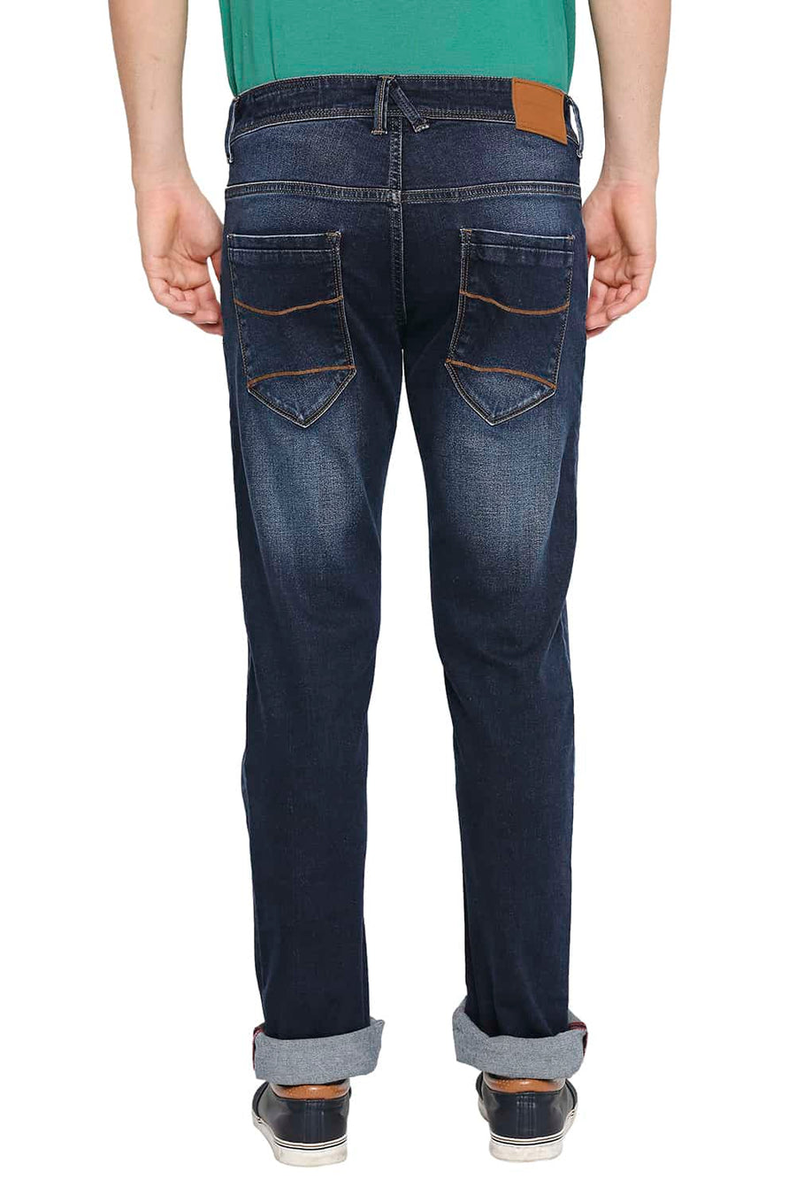 BASICS TORQUE FIT DRESS BLUE STRETCH JEANS
