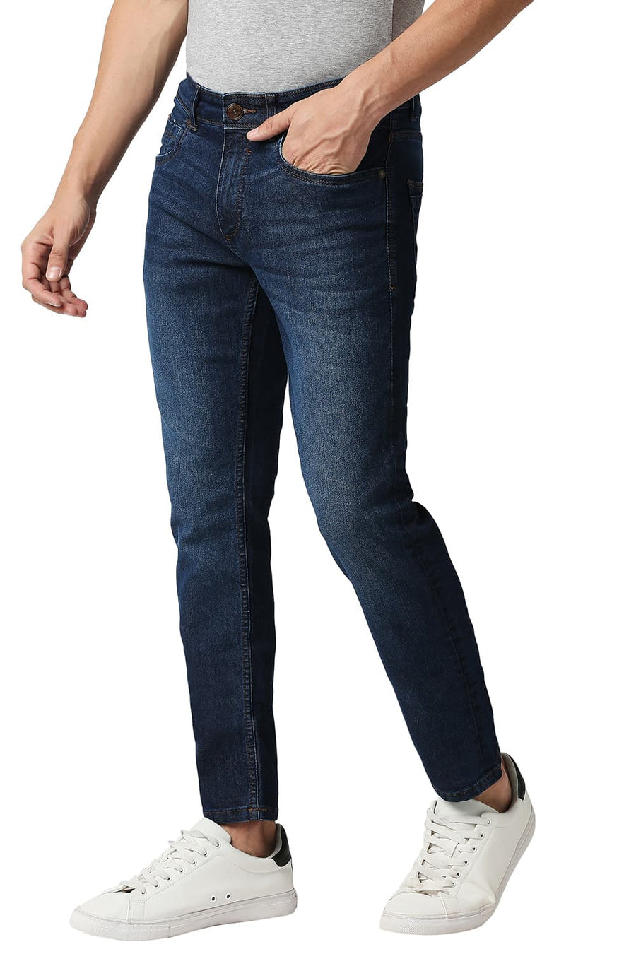 BASICS BLADE FIT DRESS BLUE STRETCH JEANS