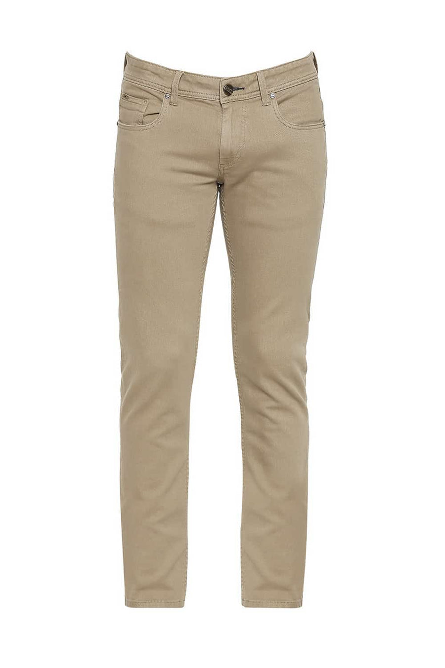 BASICS TORQUE FIT KHAKI OVER DYED JEANS