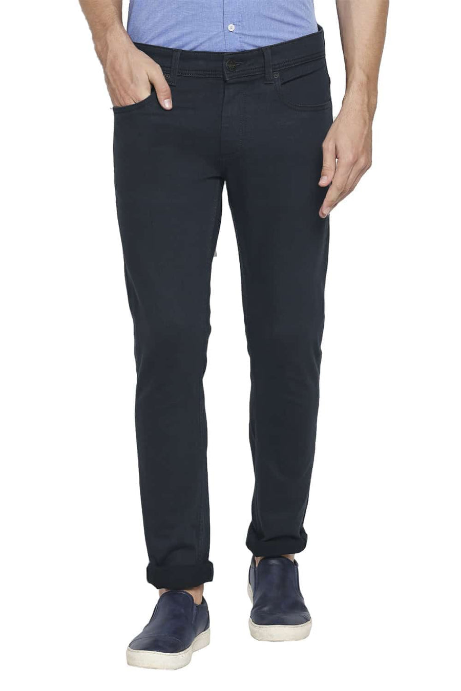 BASICS BLADE FIT BLUEBERRY STRETCH JEANS