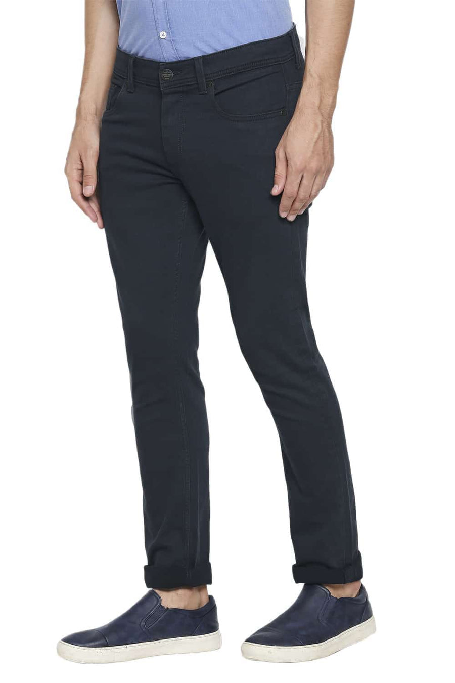 BASICS BLADE FIT BLUEBERRY STRETCH JEANS