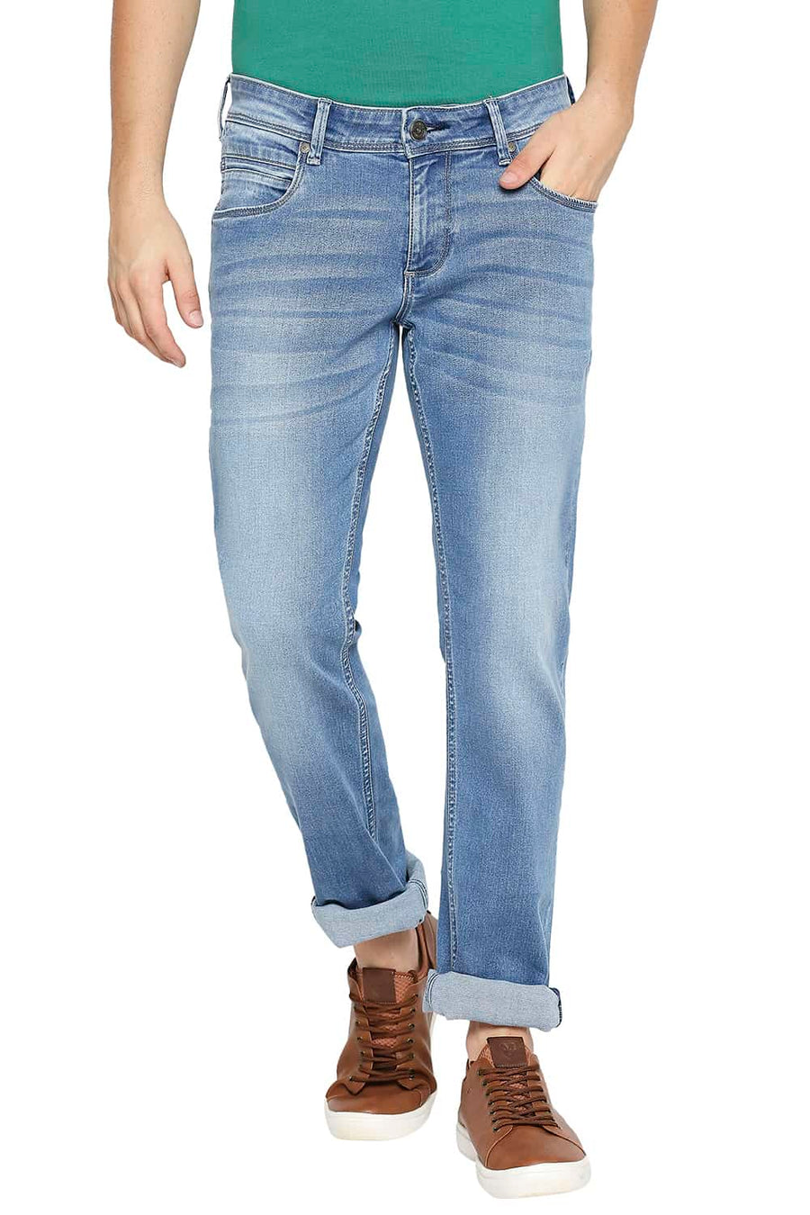 BASICS TORQUE FIT BLUE HORIZON STRETCH JEANS