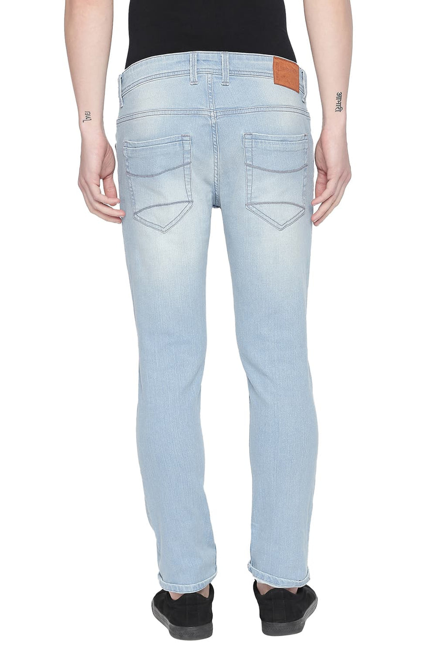 BASICS BLADE FIT FADED BLUE STRETCH JEAN