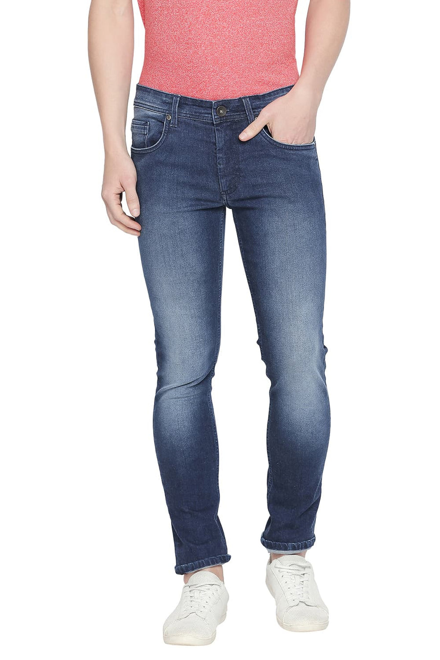 BASICS BLADE FIT ESTATE BLUE STRETCH JEAN