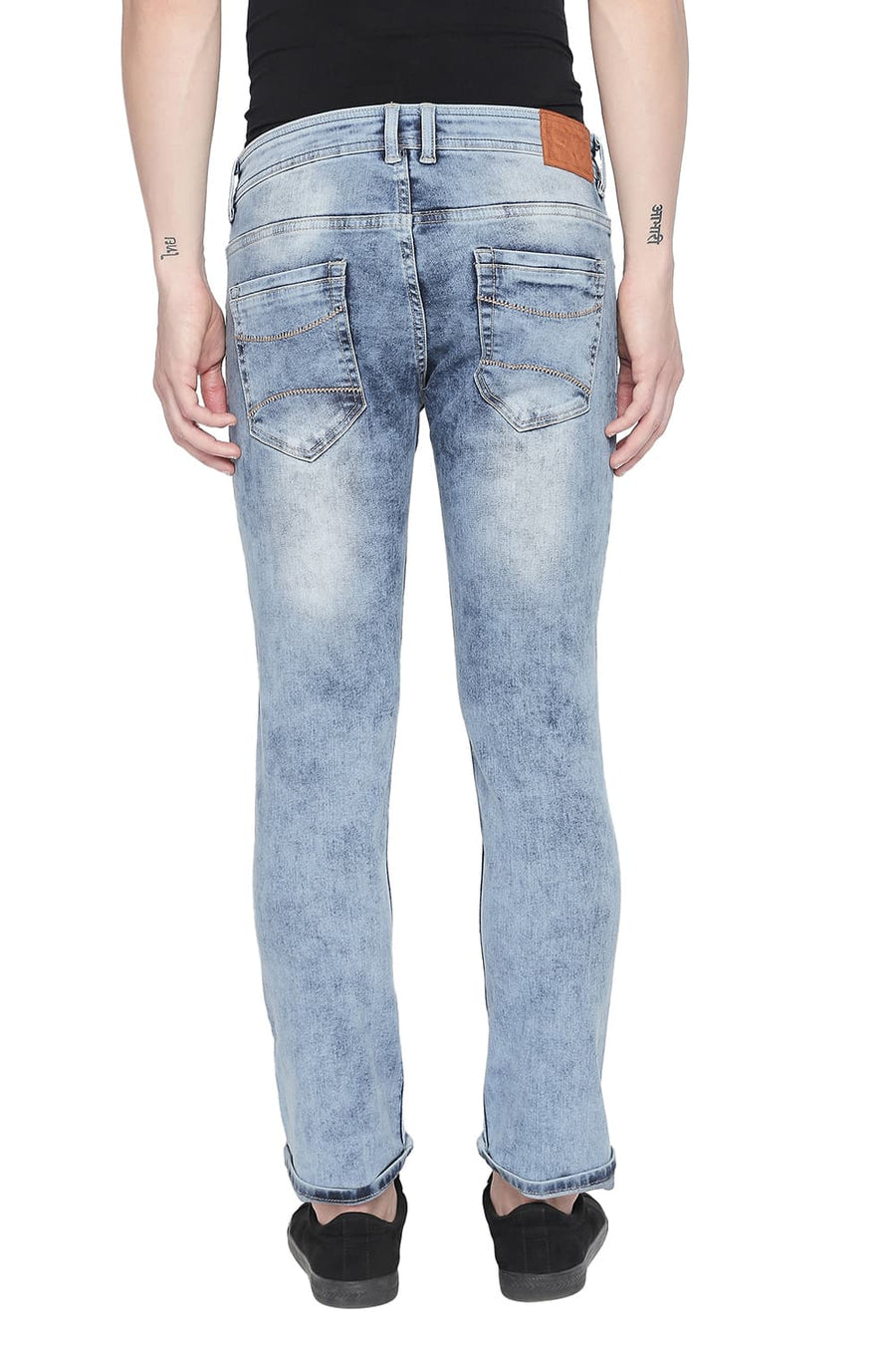 BASICS TORQUE FIT BLUE FOG STRETCH JEAN