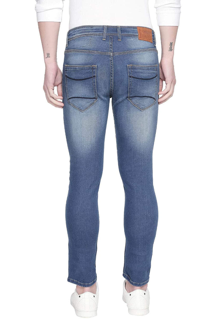 BASICS BLADE FIT MAJOLICA BLUE STRETCH JEANS