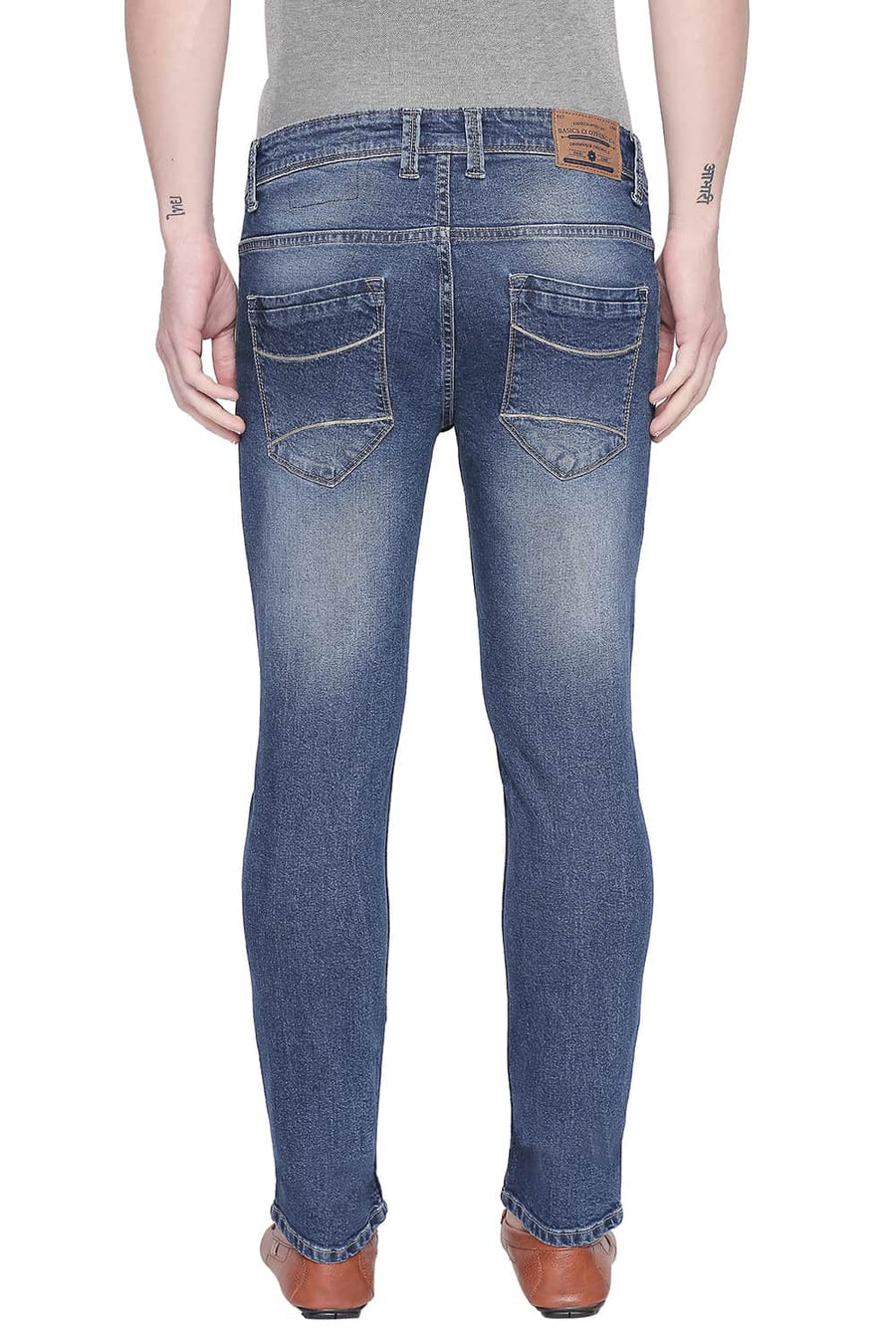BASICS BLADE FIT POSEIDON STRETCH JEANS