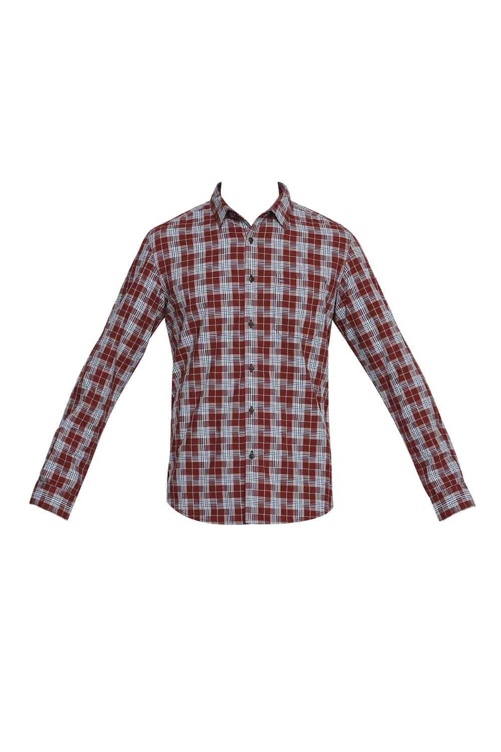 BASICS SLIM FIT CHECKS SHIRT