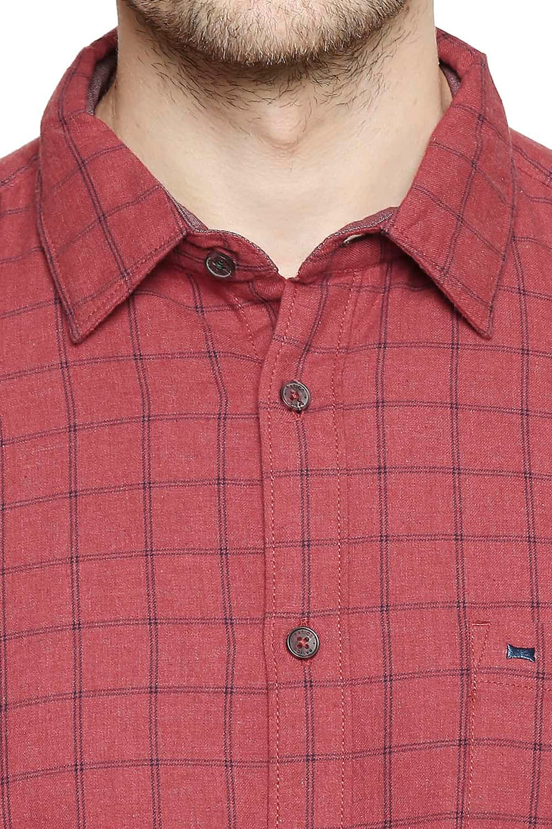 BASICS SLIM FIT CHECKS SHIRT