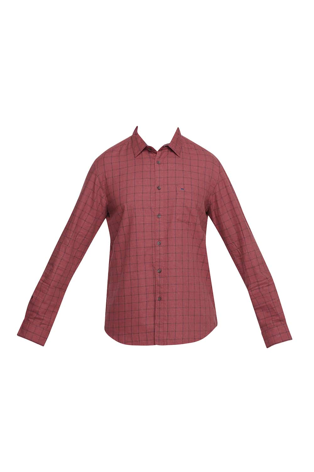 BASICS SLIM FIT CHECKS SHIRT