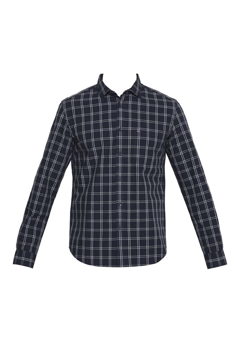 BASICS SLIM FIT CHECKS SHIRT