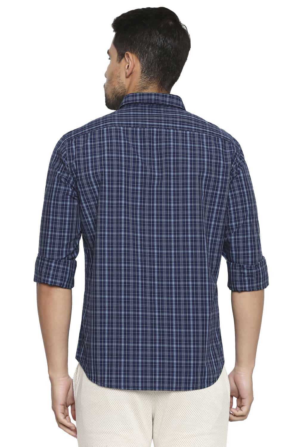 BASICS SLIM FIT CHECKS SHIRT