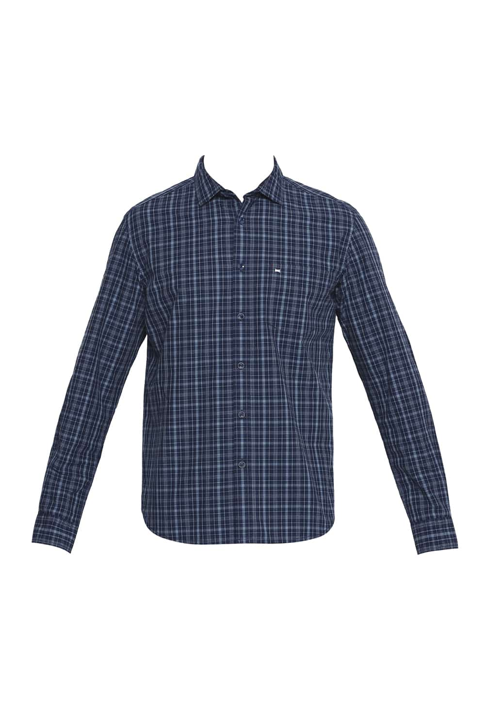 BASICS SLIM FIT CHECKS SHIRT