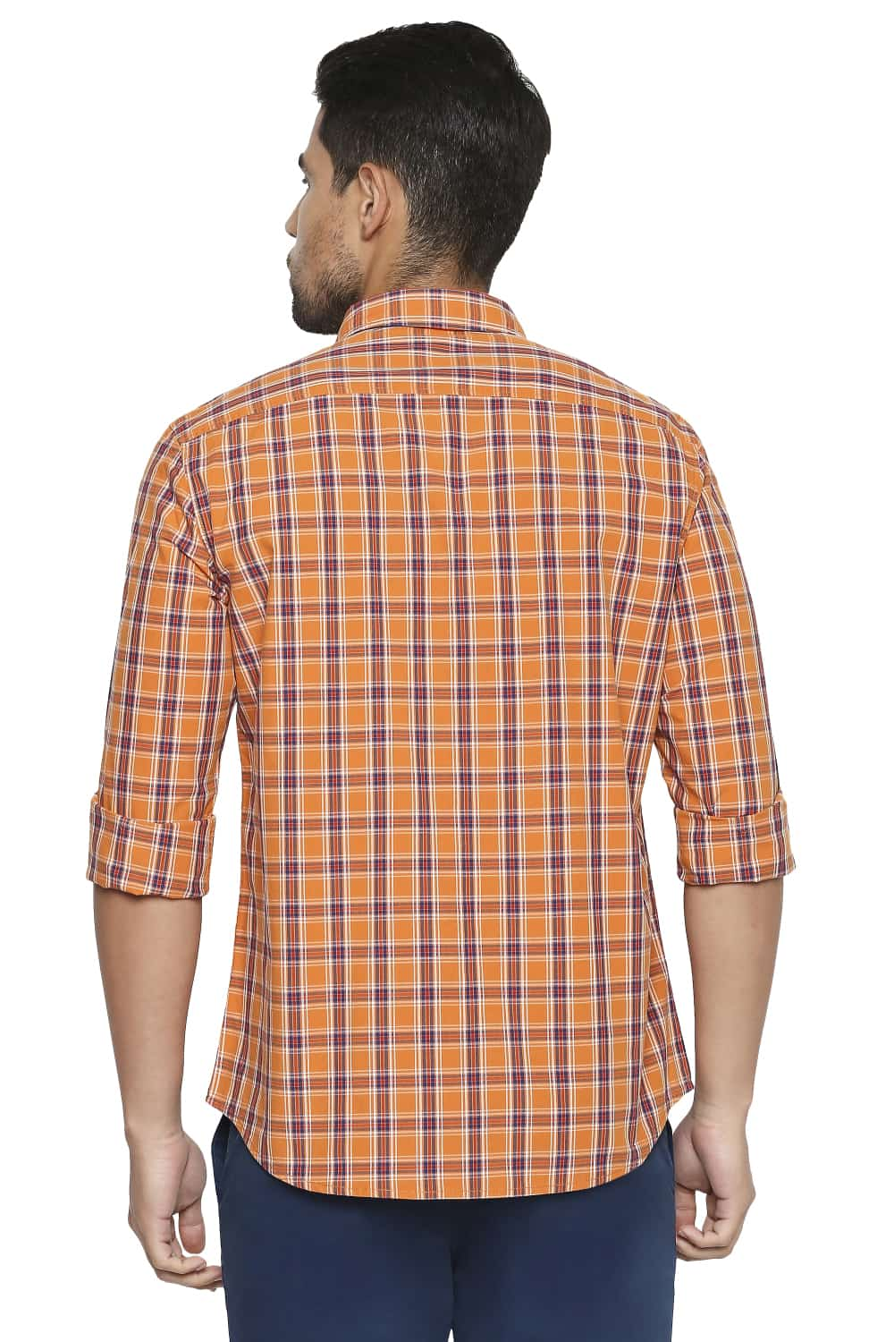 BASICS SLIM FIT CHECKS SHIRT