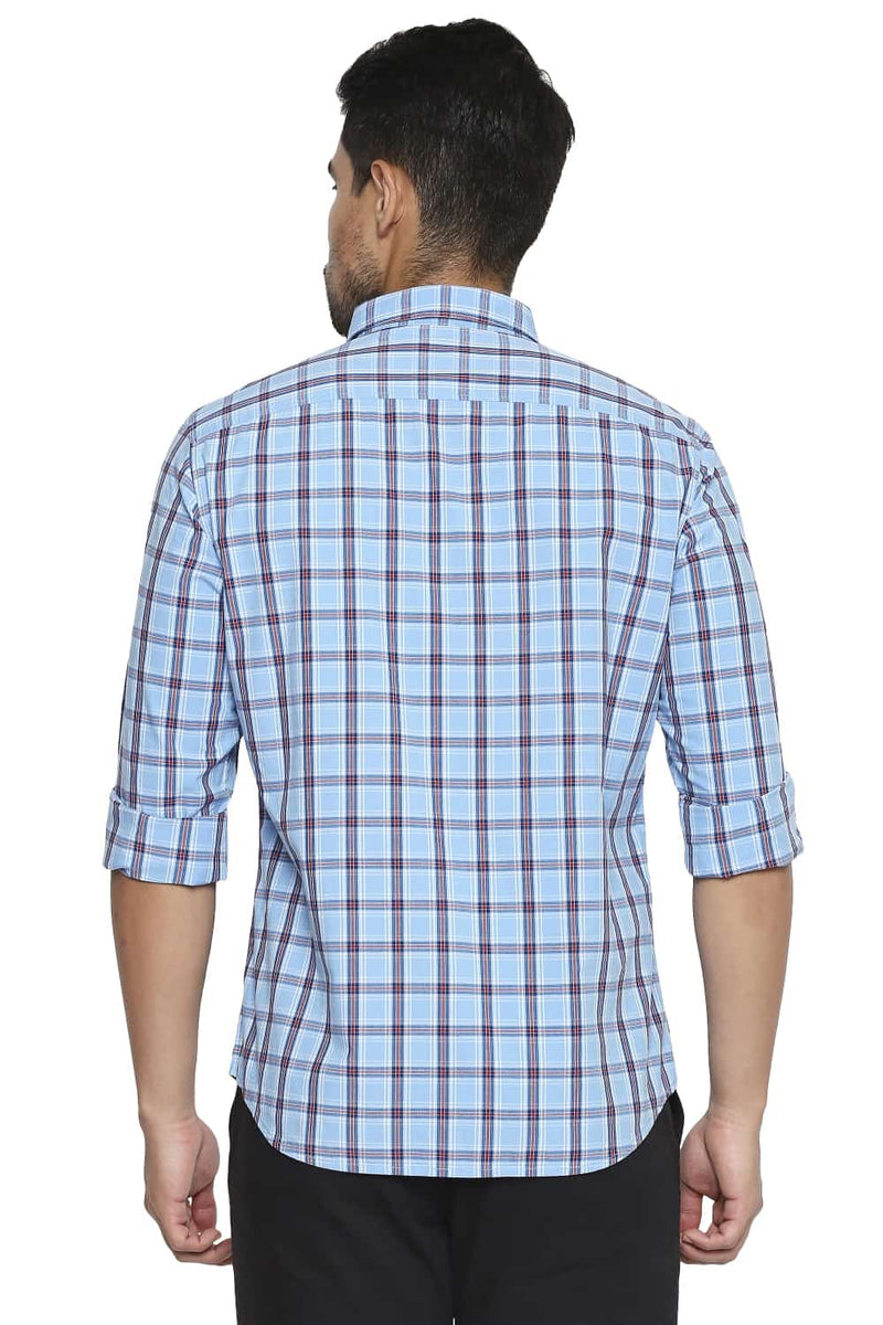 BASICS SLIM FIT CHECKS SHIRT