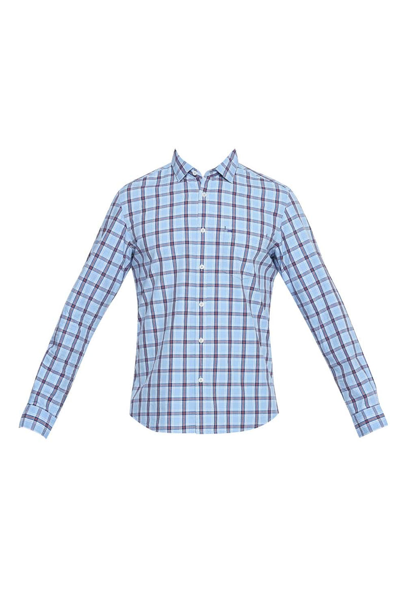 BASICS SLIM FIT CHECKS SHIRT