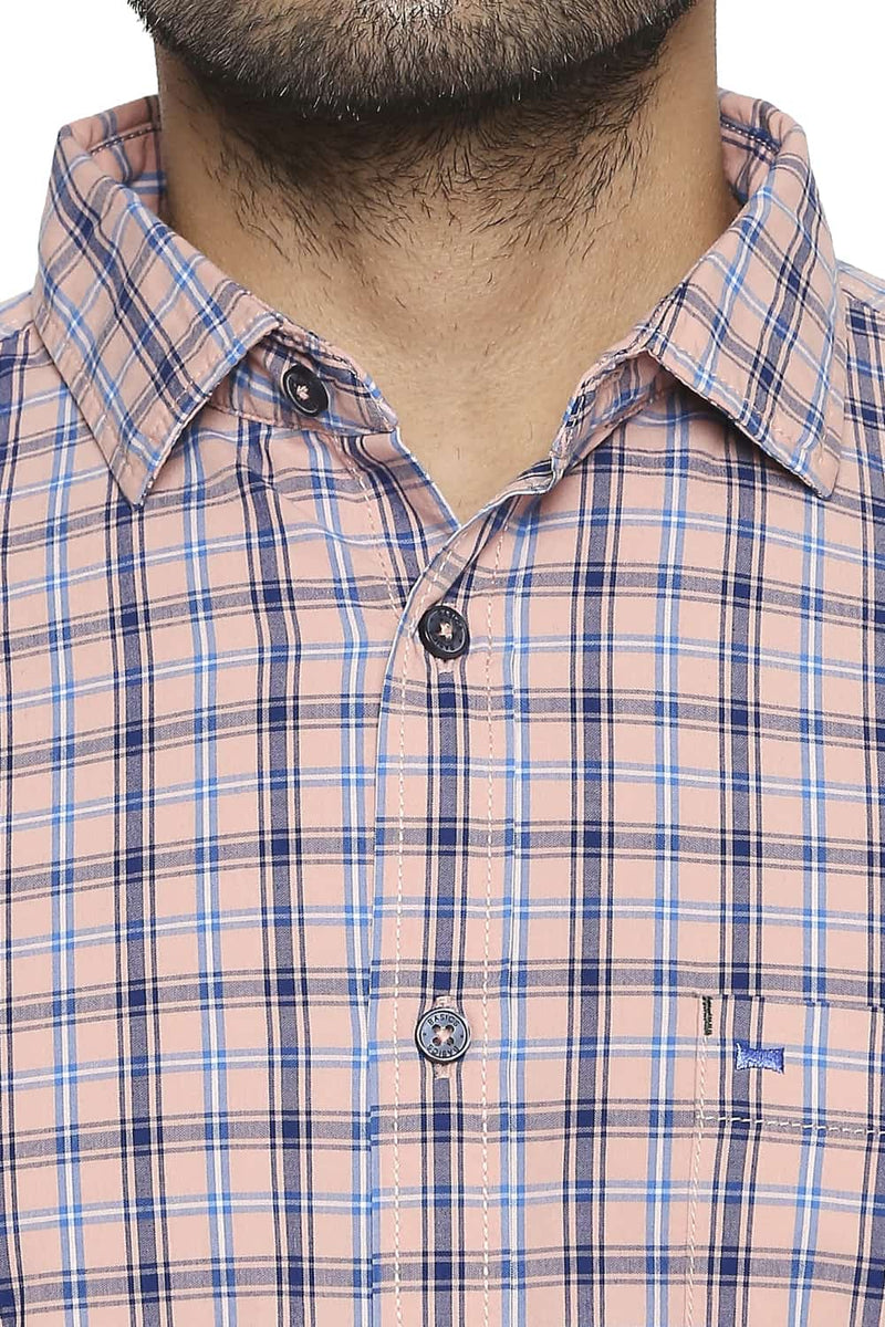 BASICS SLIM FIT CHECKS SHIRT