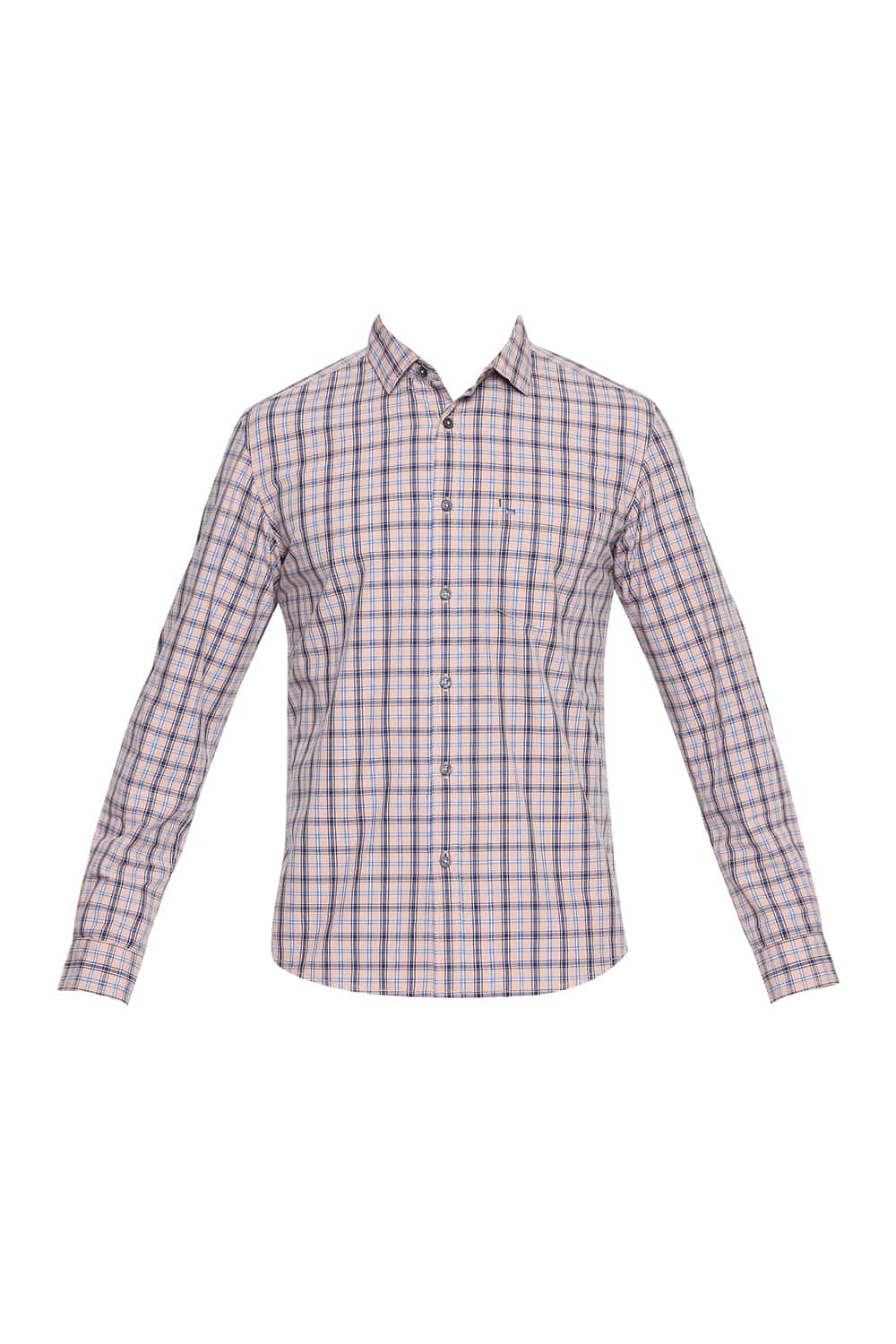 BASICS SLIM FIT CHECKS SHIRT