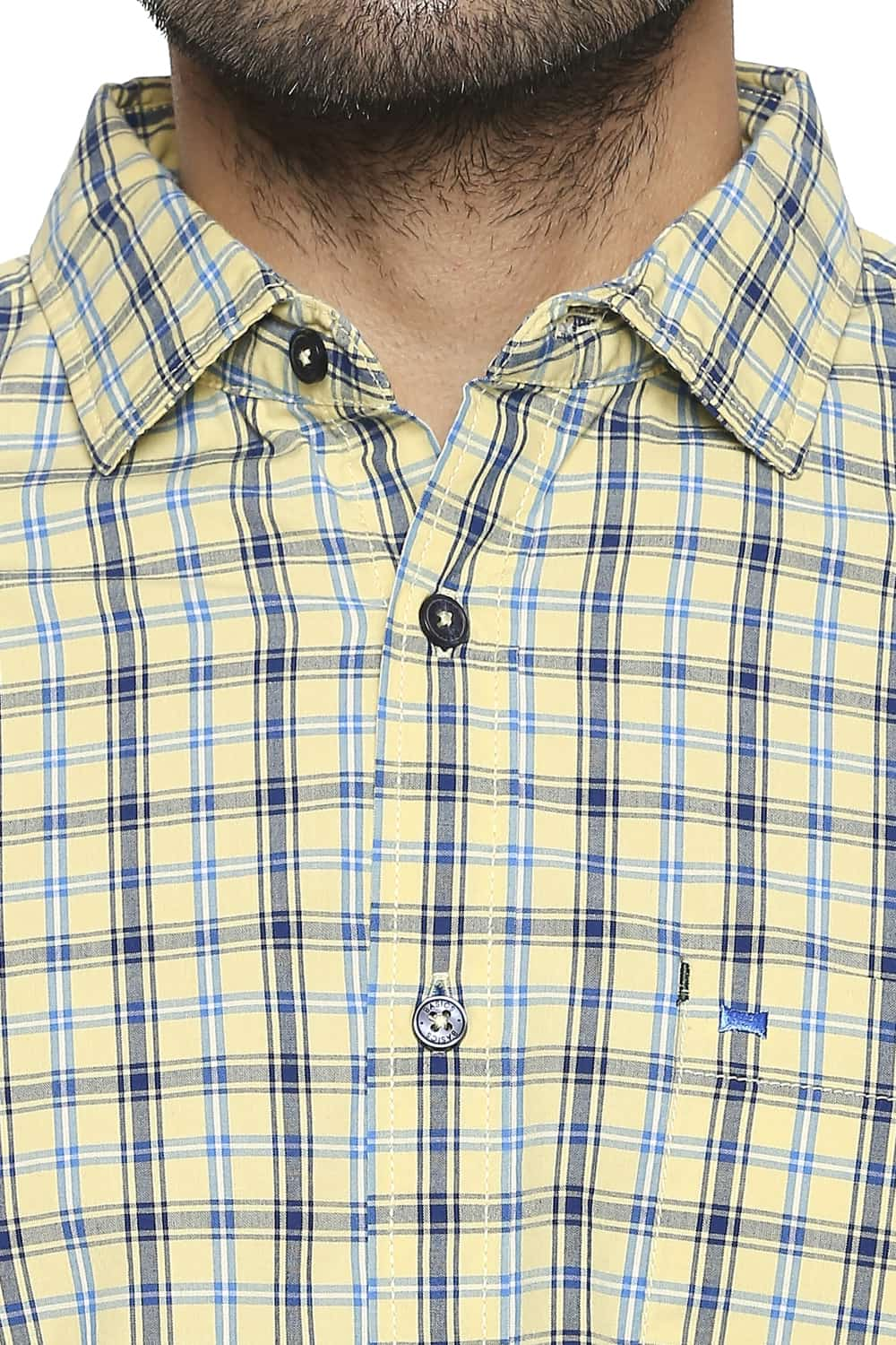 BASICS SLIM FIT CHECKS SHIRT