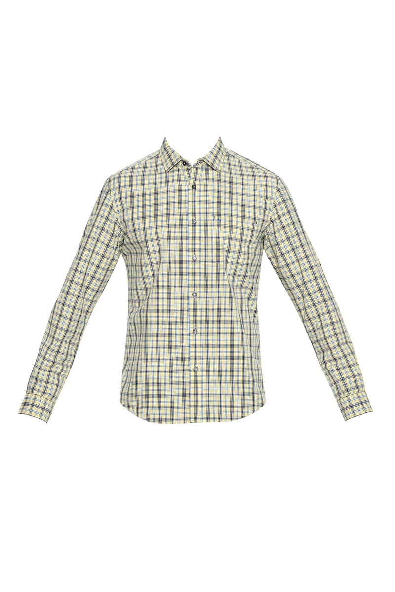 BASICS SLIM FIT CHECKS SHIRT