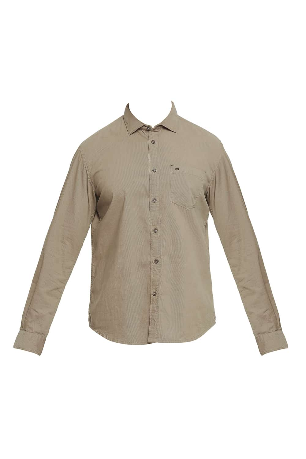 BASICS SLIM FIT CORDUROY SHIRT