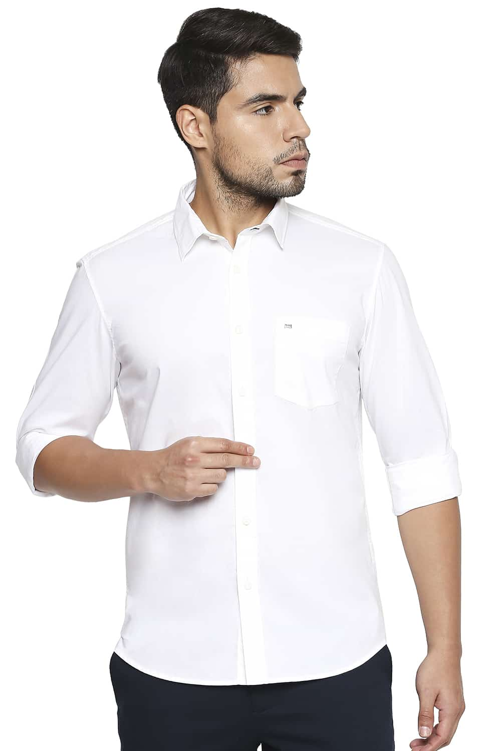 BASICS SLIM FIT OXFORD SHIRT