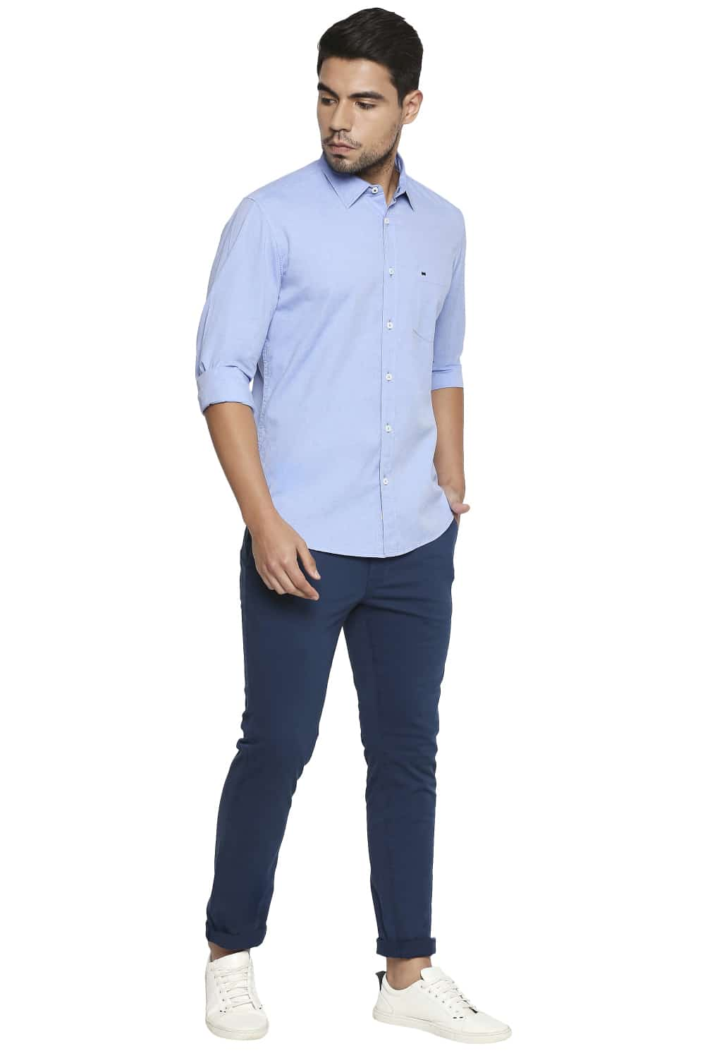 BASICS SLIM FIT OXFORD SHIRT