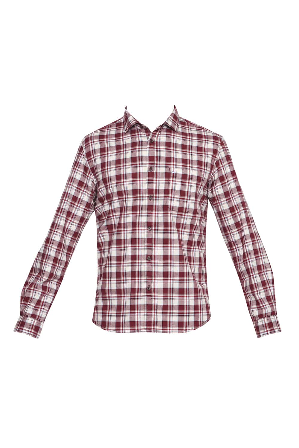 BASICS SLIM FIT CHECKS SHIRT