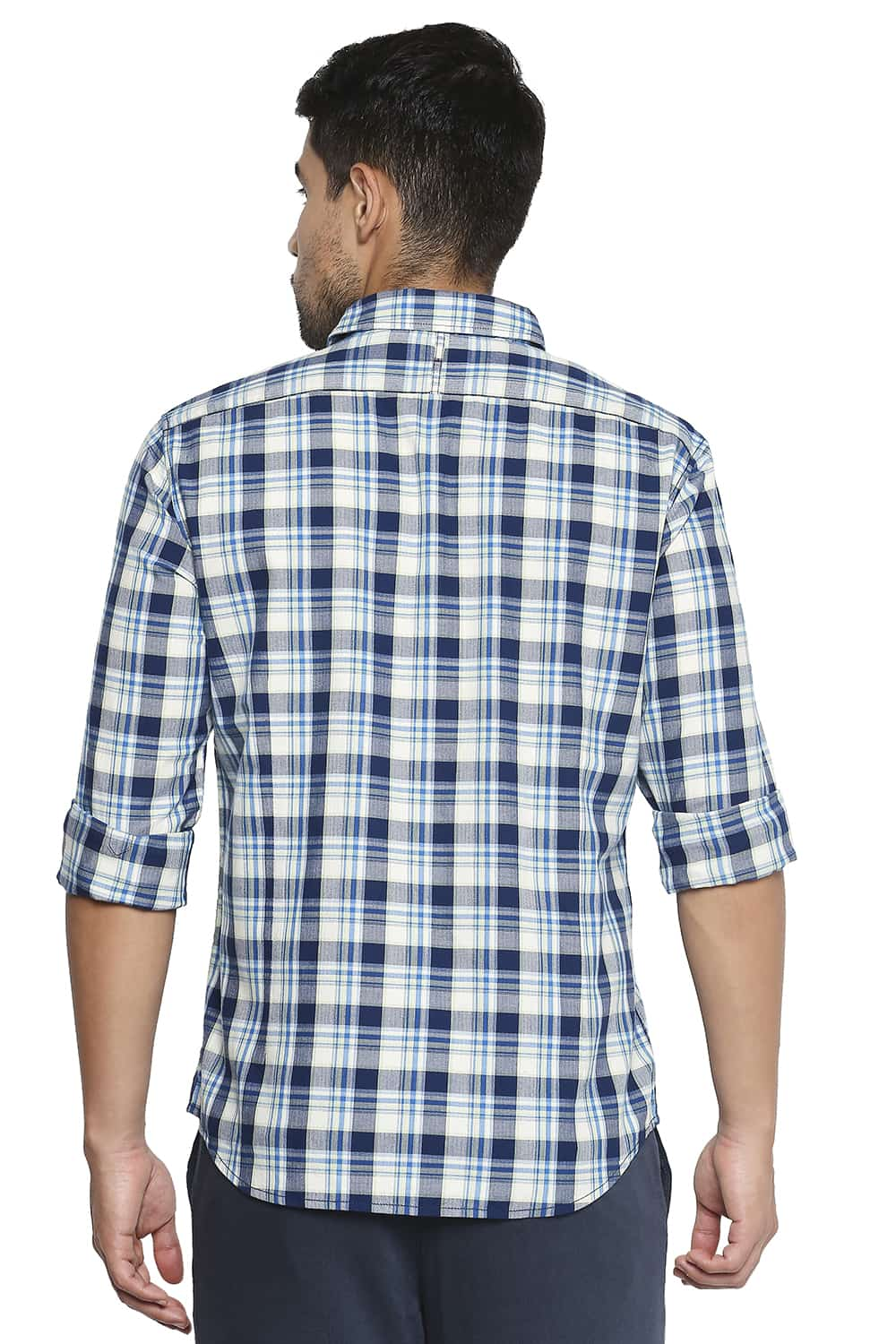 BASICS SLIM FIT CHECKS SHIRT