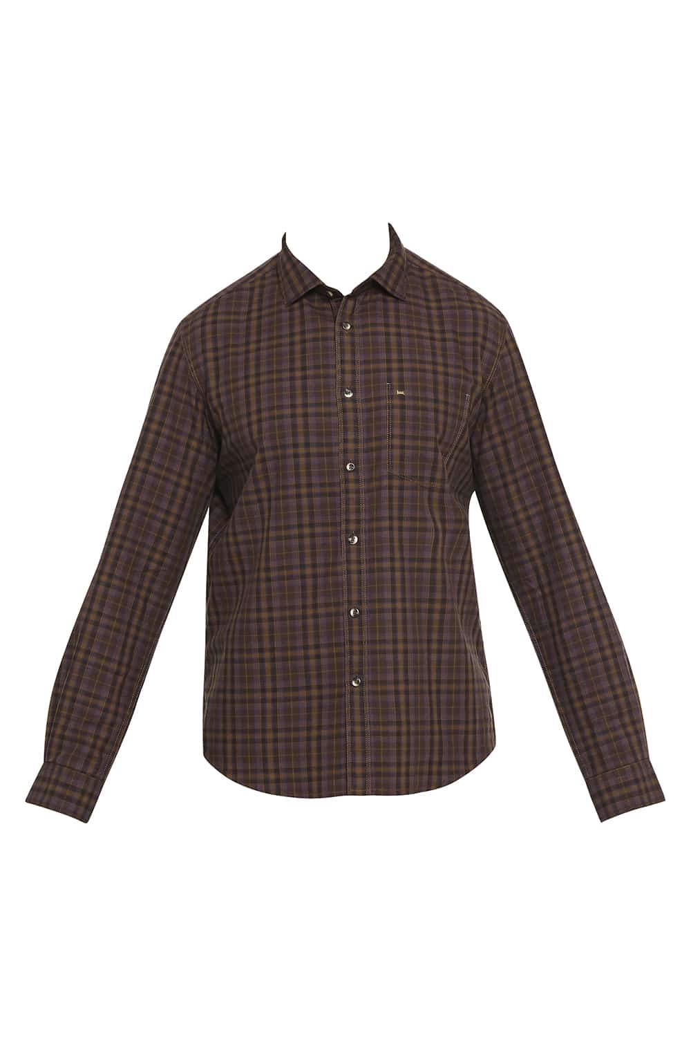 BASICS SLIM FIT CHECKS SHIRT