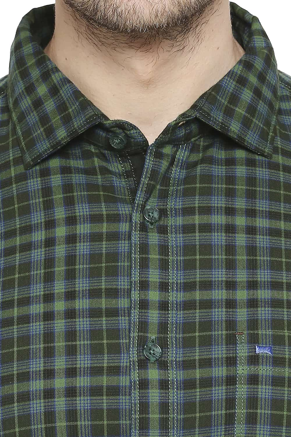 BASICS SLIM FIT CHECKS SHIRT